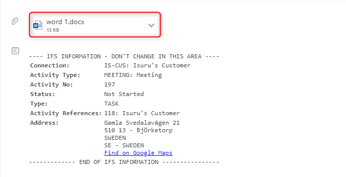 Graphical user interface, text, application, email Description automatically generated